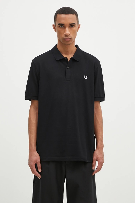 Fred Perry polo bawełniane Plain Fred Perry Shirt bawełna czarny M6000.350
