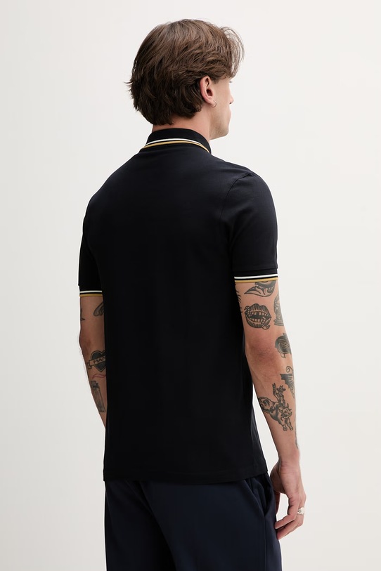Odzież Fred Perry polo bawełniane The Twin Tipped Shirt M3600.W53 granatowy