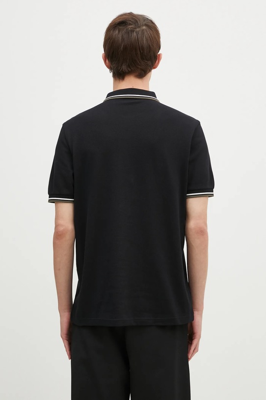 Clothing Fred Perry cotton polo shirt The Twin Tipped Shirt M3600.W54 black