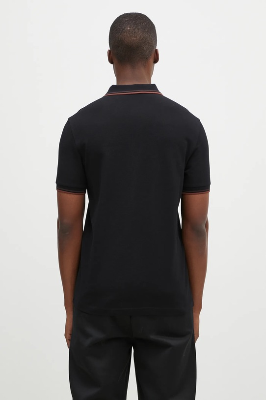 Clothing Fred Perry cotton polo shirt The Twin Tipped Shirt M3600.W68 black