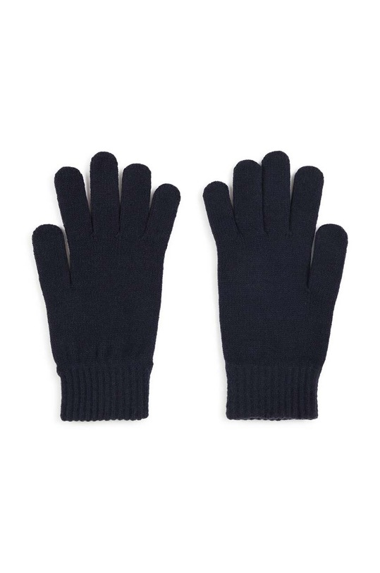 Dětské rukavice s příměsí vlny BOSS J51576. námořnická modř AW24