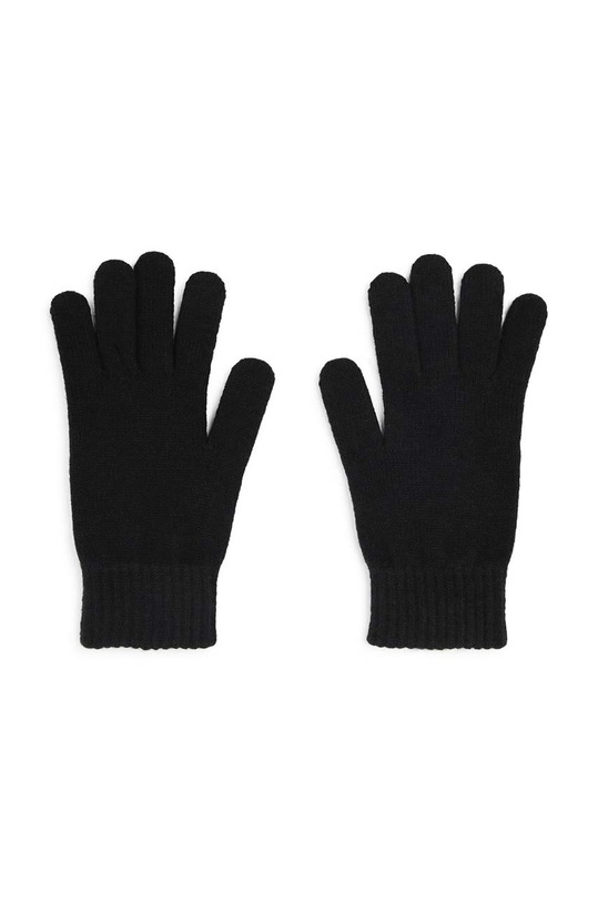 BOSS manusi cu un amestec de lana pentru copii J51576. negru AW24