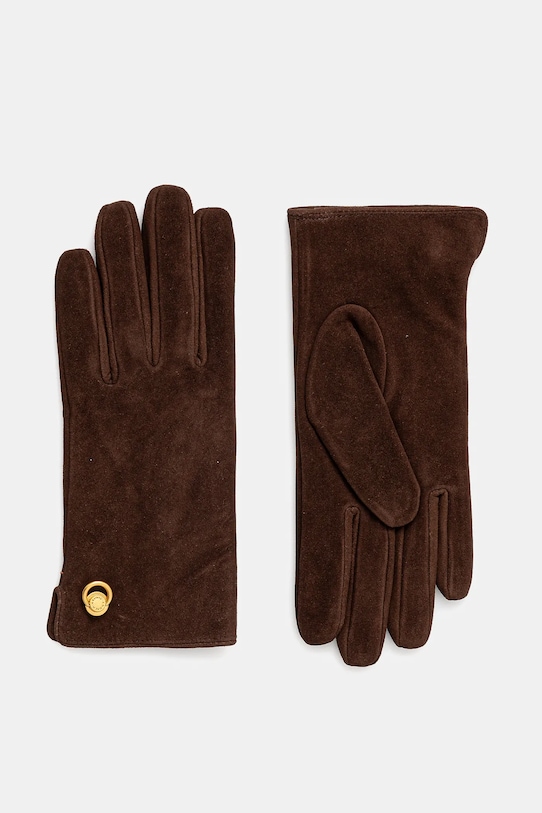 Gianni Chiarini guanti in camoscio applique marrone GN.11128.CM
