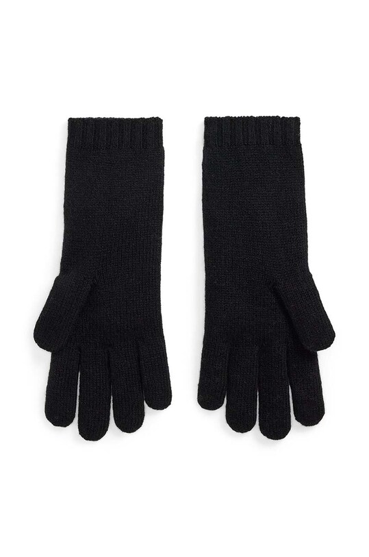 Шерстяные перчатки Polo Ralph Lauren 455956295 чёрный AW24