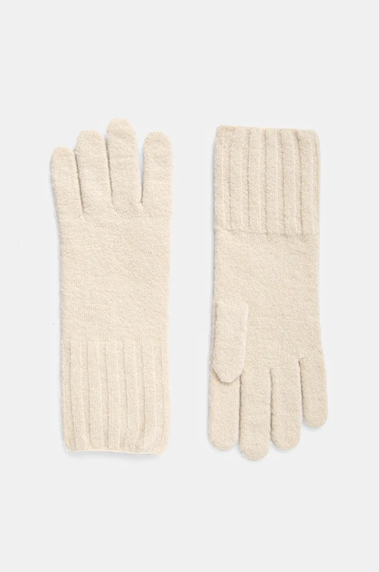 Vlnené rukavice Marc O'Polo vlna béžová 409606804011