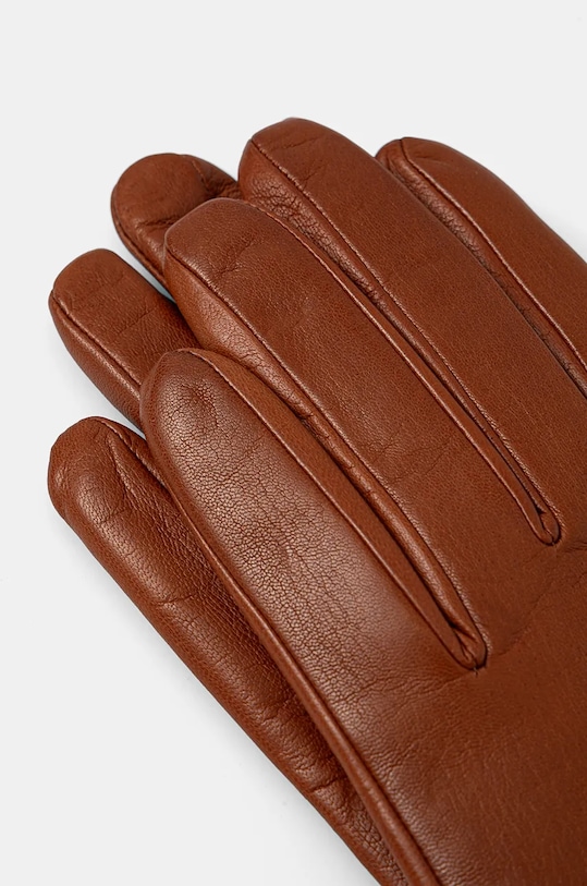 Δερμάτινα γάντια Weekend Max Mara 2425566035600 καφέ AW24