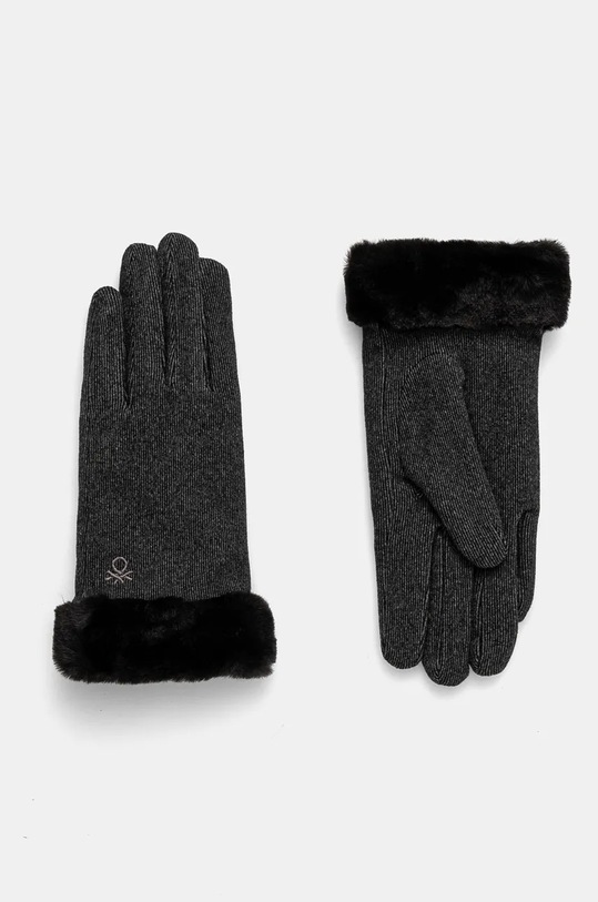 Rukavice United Colors of Benetton ostatné sivá 6G6LDG009