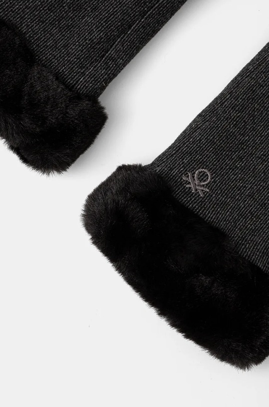 Rukavice United Colors of Benetton 6G6LDG009 sivá AW24