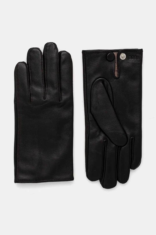 Kožené rukavice Samsoe Samsoe MORA usňová koža čierna F23300098
