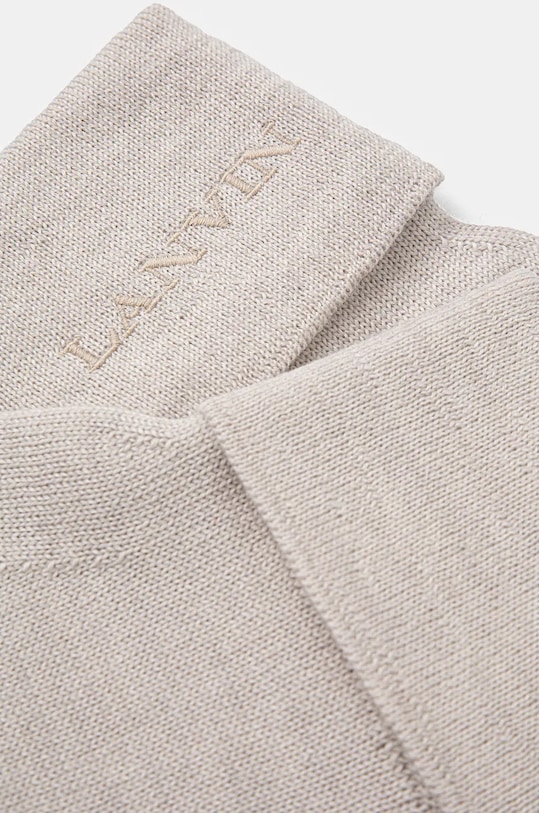 Vlnené rukavice Lanvin 6LGUAN.U7711 béžová AW24