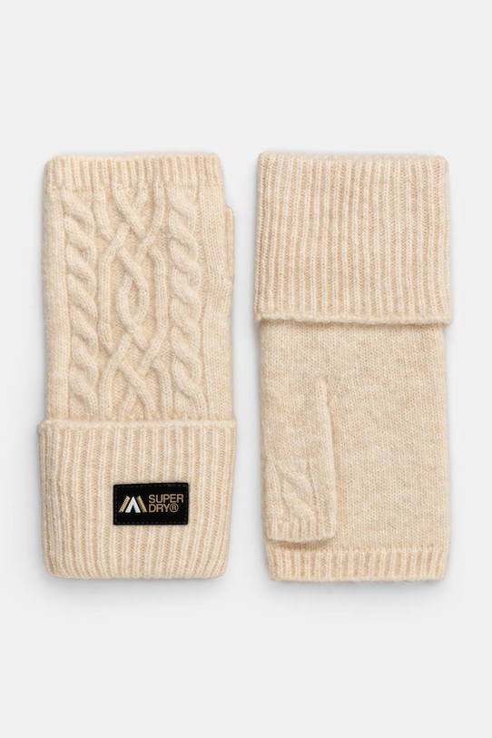 Перчатки с примесью шерсти Superdry с добавлением шерсти бежевый W9310075A.9VI