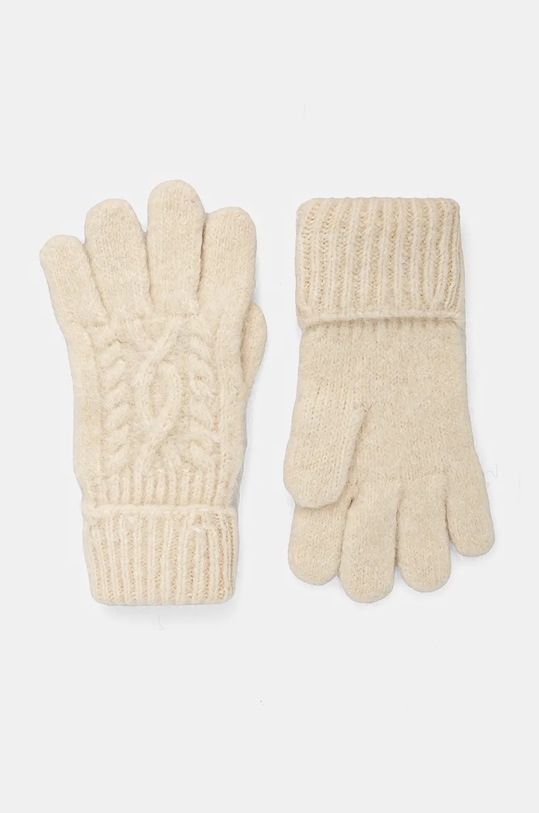 Rukavice s prímesou vlny Guess s prímesou vlny béžová AW5211.POL02