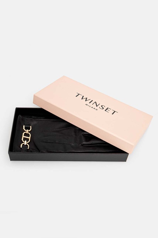 Doplnky Kožené rukavice Twinset 242TA4340 čierna