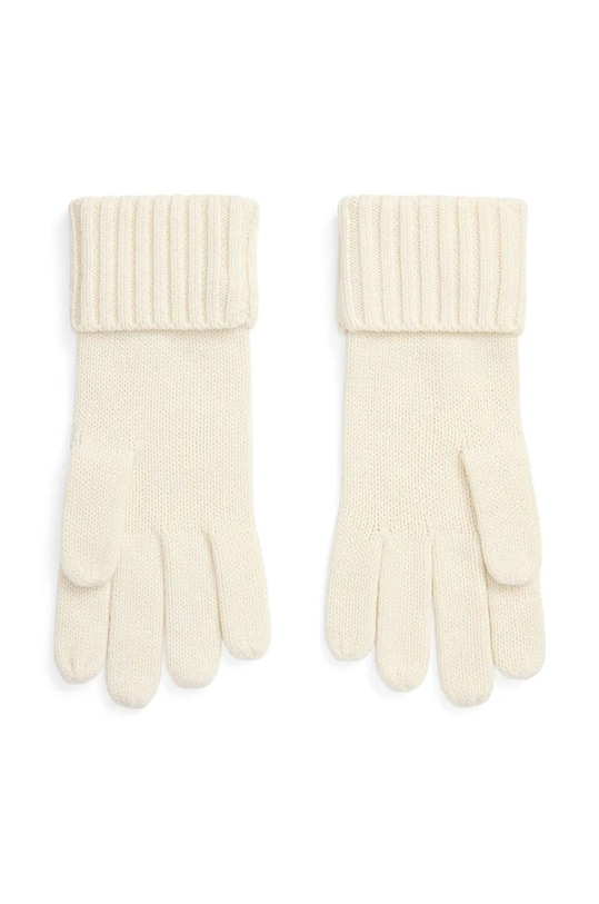 Rukavice s prímesou vlny Lauren Ralph Lauren 454960058 béžová AW24