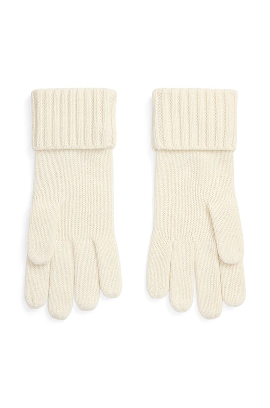 Rukavice s prímesou vlny Lauren Ralph Lauren 454960058 béžová AW24