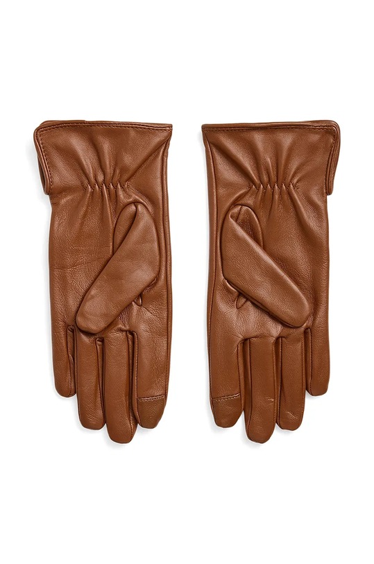 Kožne rukavice Lauren Ralph Lauren 454960097 smeđa AW24