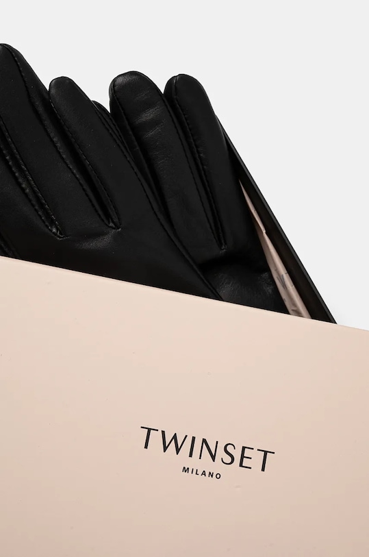 Doplnky Kožené rukavice Twinset 242TO5170 čierna