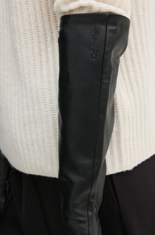 Calvin Klein manusi de piele K60K612616 negru AW24