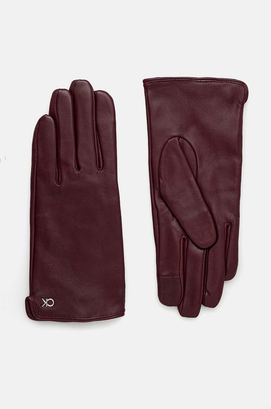 Calvin Klein manusi de piele piele violet K60K612630