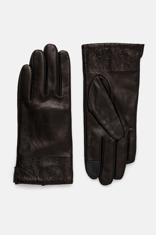 Calvin Klein manusi de piele piele negru K60K612631