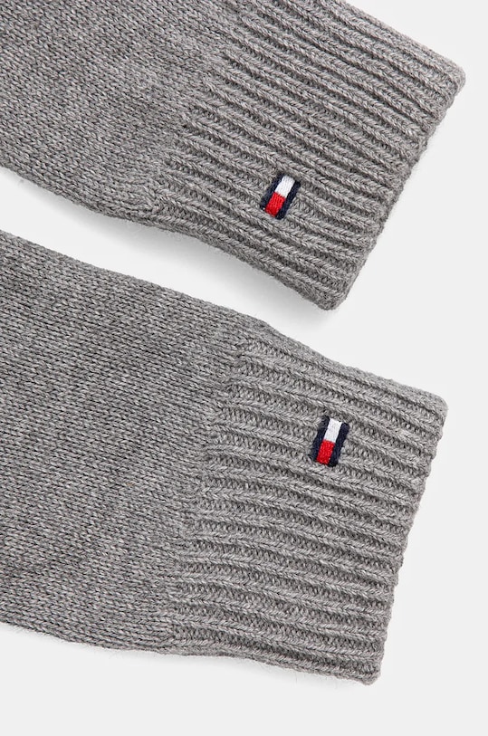 Tommy Hilfiger rękawiczki z domieszką kaszmiru AW0AW16435 szary AW24