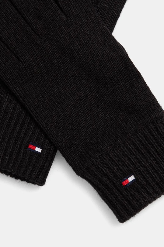 Tommy Hilfiger rękawiczki z domieszką kaszmiru AW0AW16435 czarny AW24