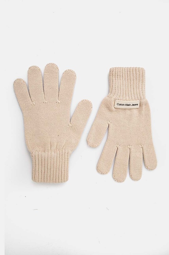 Rukavice Calvin Klein Jeans ostatné béžová K60K612657