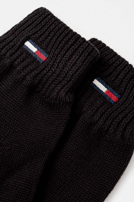 Bavlnené rukavice Tommy Jeans AW0AW16778 čierna AW24