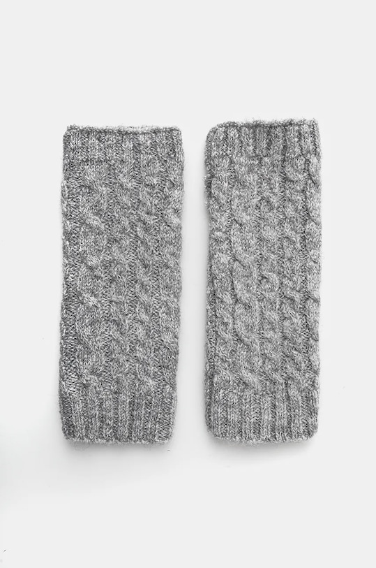 Morgan manusi crosetate fara degete 5GMITA cu modele gri 5GMITA