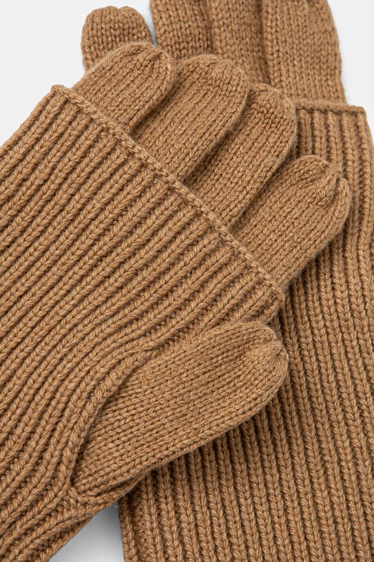 Рукавички з домішкою вовни MICHAEL Michael Kors 539825. коричневий AW24