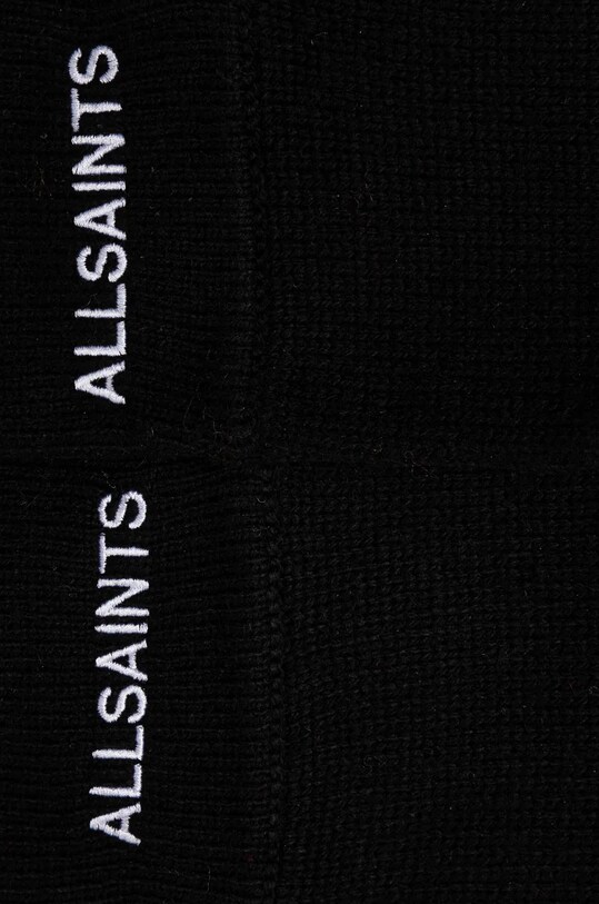 Перчатки с примесью шерсти AllSaints 29AS101710 чёрный AW24