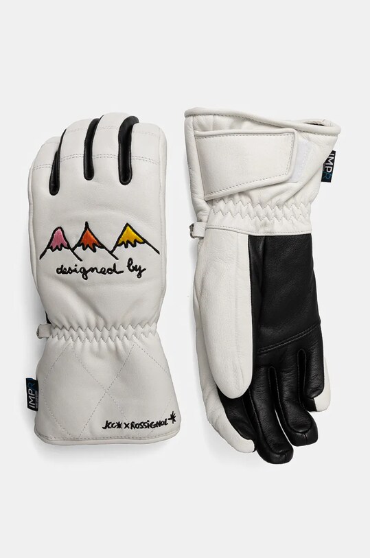 Лижні рукавички Rossignol Sublime Leather IMPR x JCC зимовий спорт білий RLNWG12
