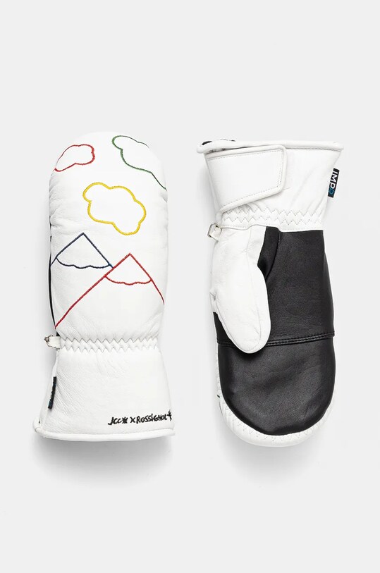 Rossignol mănuși de schi Sublime Leather x JCC Sporturi de iarnă alb RLNWG13