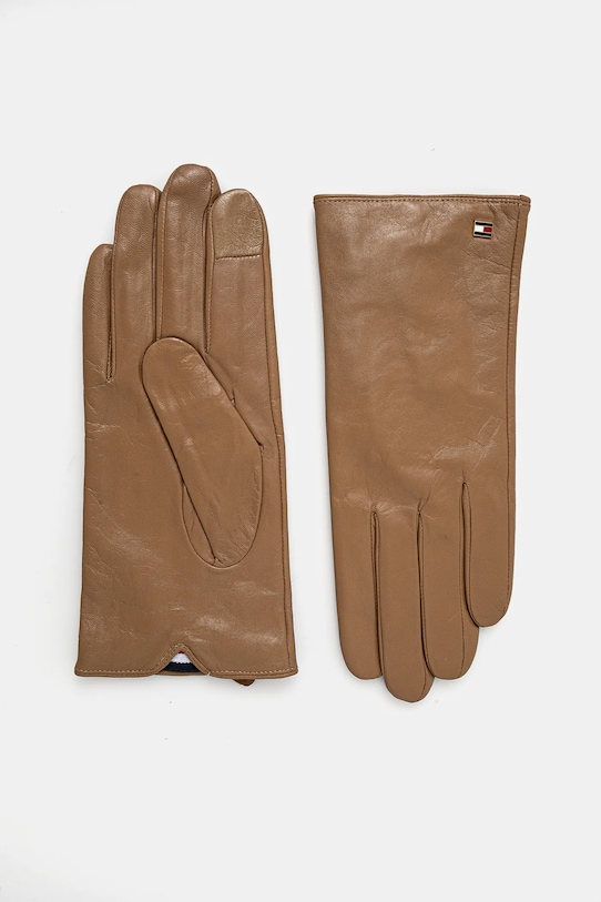 Tommy Hilfiger quanti in pelle pelle fiore marrone AW0AW17383