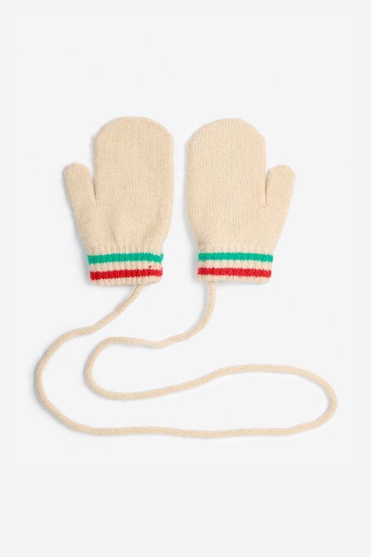 Bobo Choses rękawiczki dziecięce Cherry 224AH034 beżowy AW24