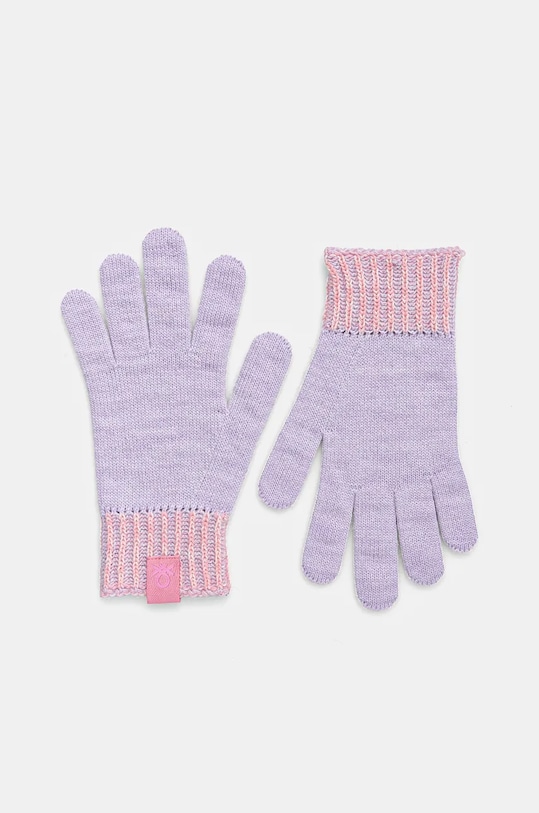 Dječje rukavice United Colors of Benetton Planet friendly ljubičasta 117TQG00O.G.G.Seasonal