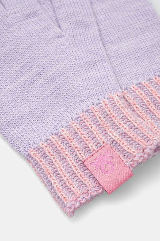 Dječje rukavice United Colors of Benetton 117TQG00O.G.G.Seasonal ljubičasta AW24
