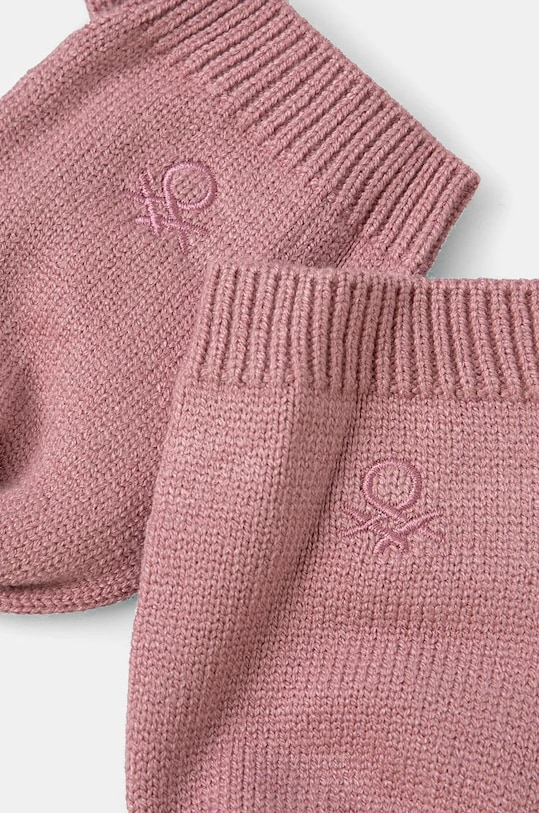 United Colors of Benetton mănuși pentru bebeluși 60LQAG007.G.W.Seasonal roz AW24
