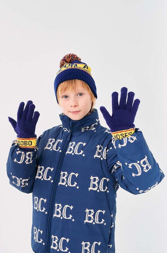 Хлопчик Дитячі рукавички Bobo Choses 224AI040 темно-синій