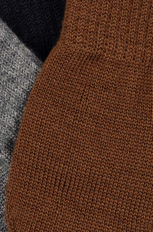 Konges Sløjd rękawiczki z domieszką wełny dziecięce FILLA MITTENS 3-pack KS101221 szary AW24