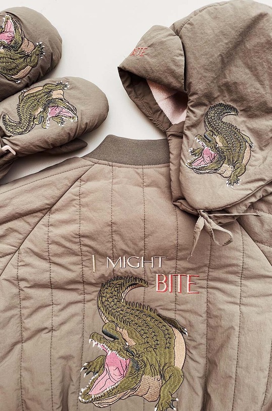 Παιδικά γάντια Konges Sløjd JUNO MITTENS πράσινο KS101248