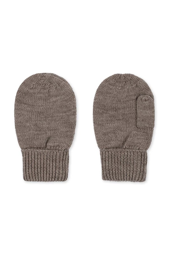 Детские перчатки Konges Sløjd LOULI MITTENS шерсть коричневый KS101260