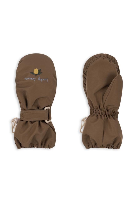 Dětské rukavice Konges Sløjd NOHR SNOW MITTENS KS101275 hnědá AW24