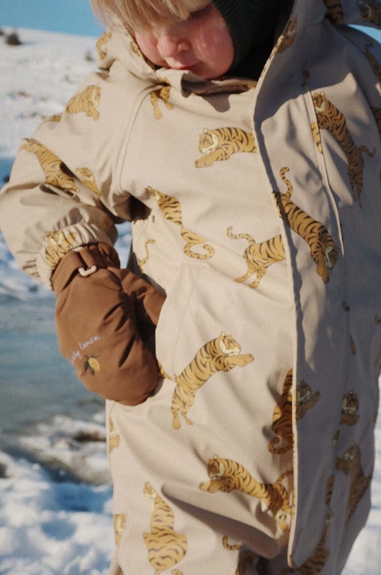 CHLAPEC Dětské rukavice Konges Sløjd NOHR SNOW MITTENS KS101275 hnědá