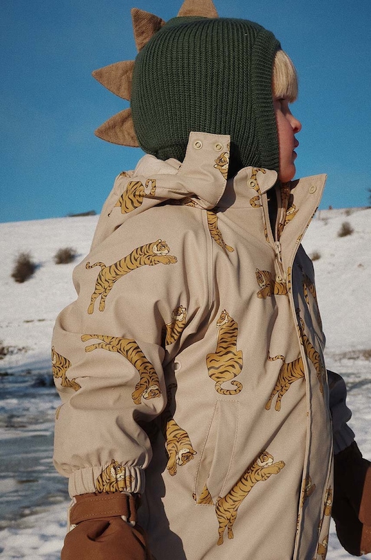 Dětské rukavice Konges Sløjd NOHR SNOW MITTENS hnědá KS101275