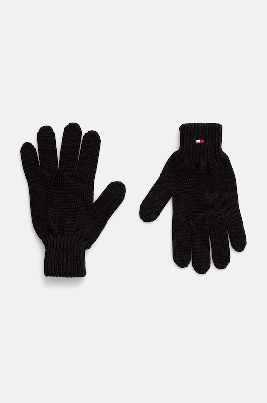 Tommy Hilfiger manusi de bumbac pentru copii Planet friendly negru AU0AU01657.9BYH