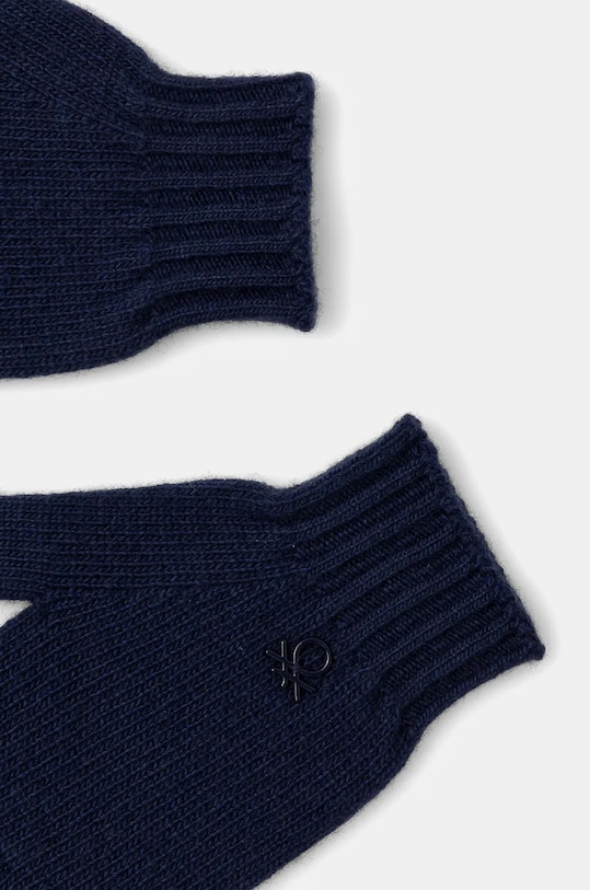 Παιδικά μάλλινα γάντια United Colors of Benetton 1244CG00M.G.Seasonal σκούρο μπλε AW24