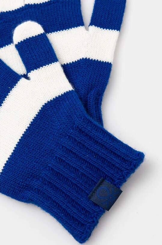 United Colors of Benetton rękawiczki dziecięce 1270QG00N.G.Seasonal niebieski AW24