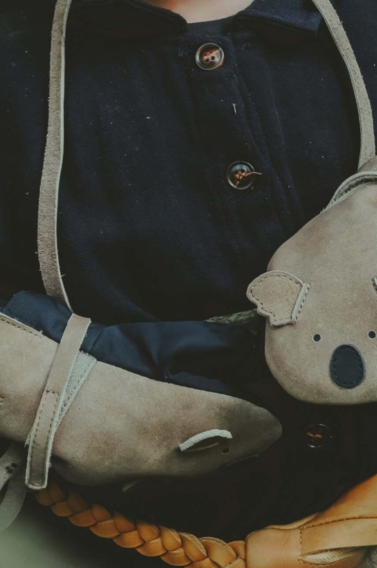 Παιδικά δερμάτινα γάντια Donsje Kapi Classic Mittens Koala άλλο μπεζ 6019007.