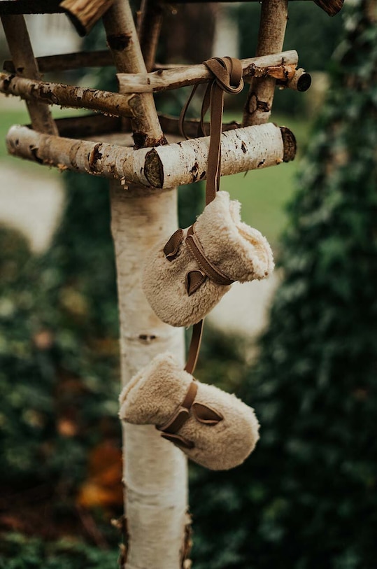 Donsje rękawiczki dziecięce Richy Mittens Alpaca skóra licowa beżowy 6023107.